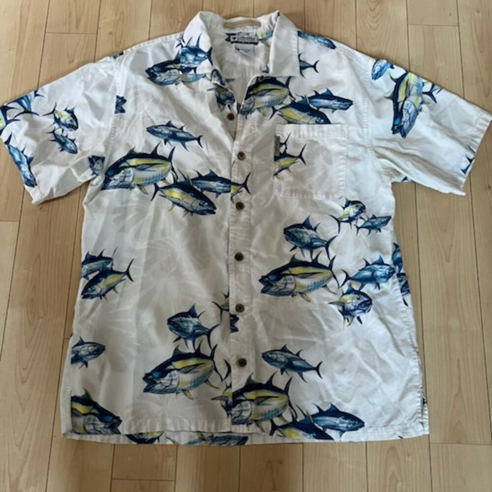 Mens Columbia Fishing Fish Shirt